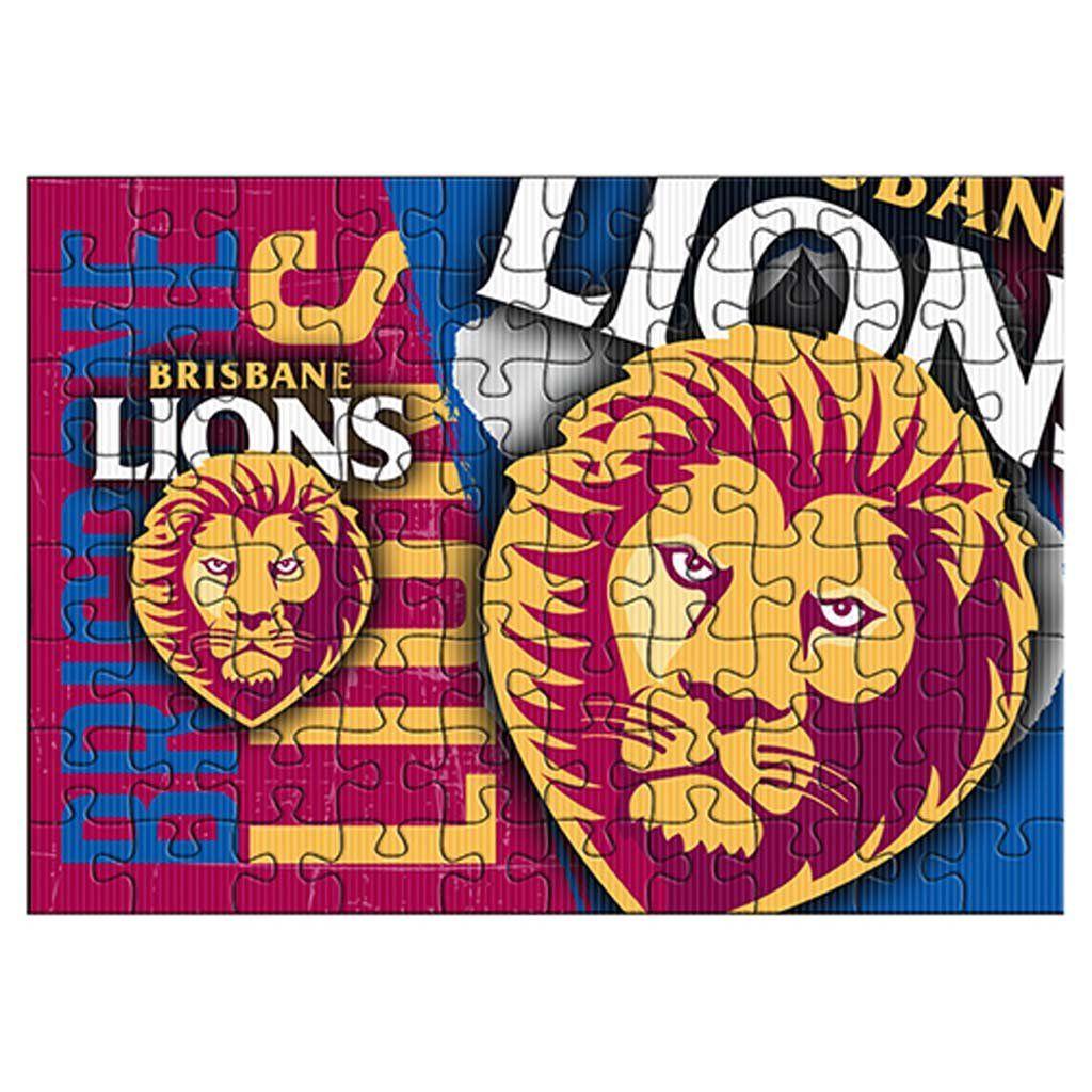 Brisbane Lions Logo - Brisbane Lions Team Logo Puzzle