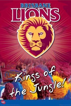 Brisbane Lions Logo - Brisbane Lions Logo Regular Poster (01 1854)