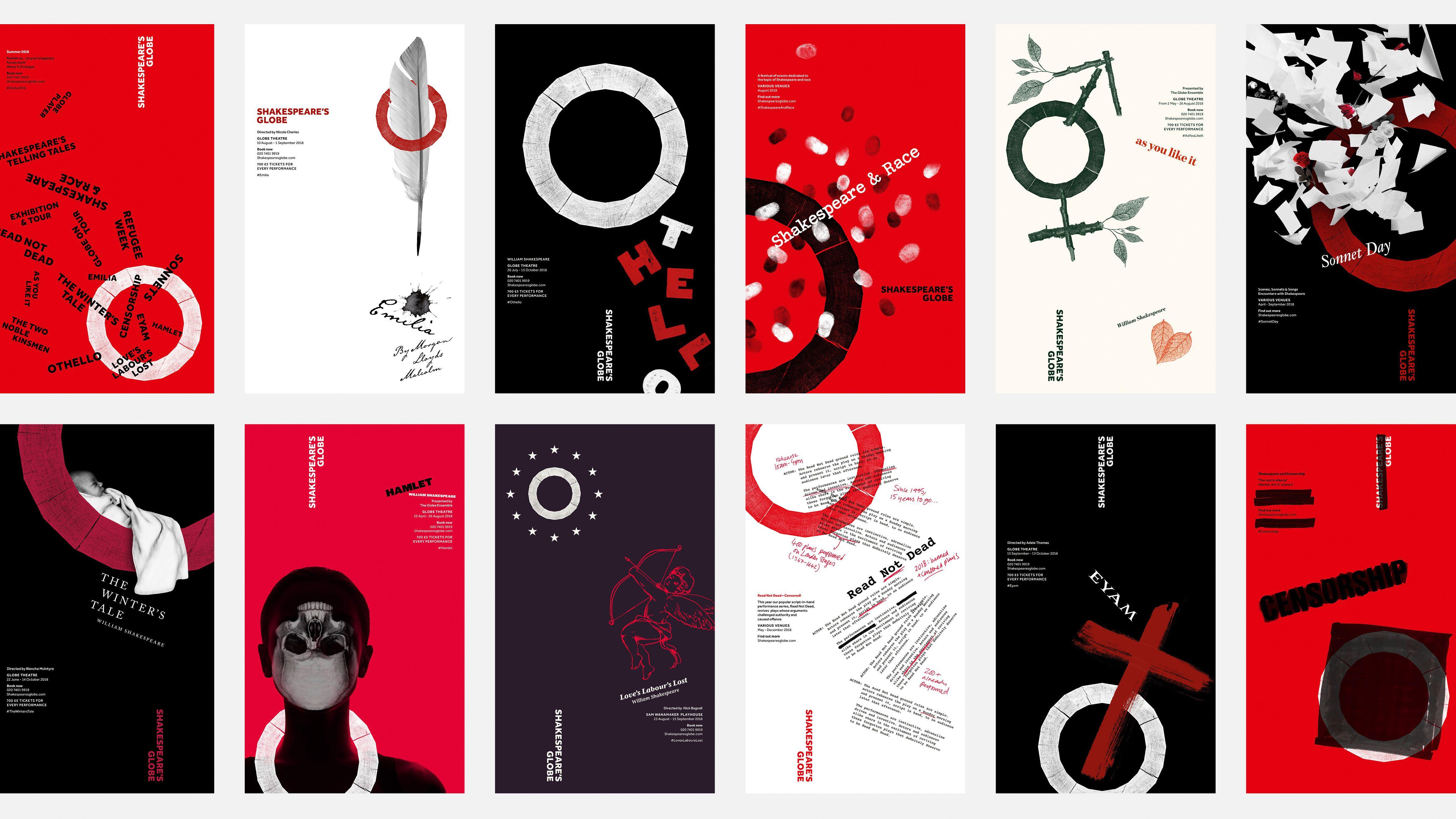 Red Hands-On Globe Logo - How Superunion modernised Shakespeare's Globe | Creative Bloq