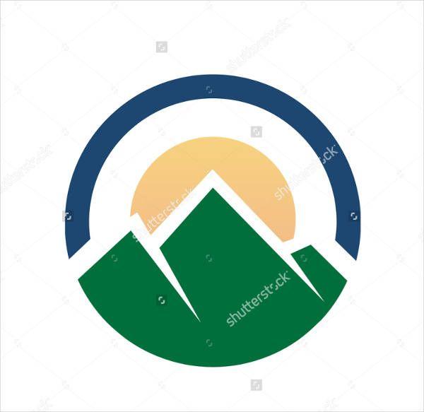 Circle Mountain Logo - Mountain Logo Designs, Vector EPS, AI Illustrator Download