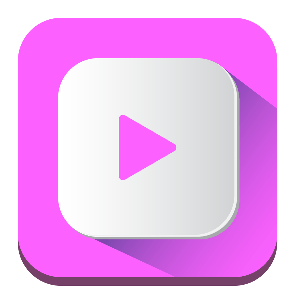 Pink Button Logo - Youtube Button Logo Png Image