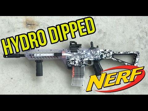 Camo Nerf Logo - Hydro Dipped Nerf Retaliator in Normal Arctic Camo - YouTube