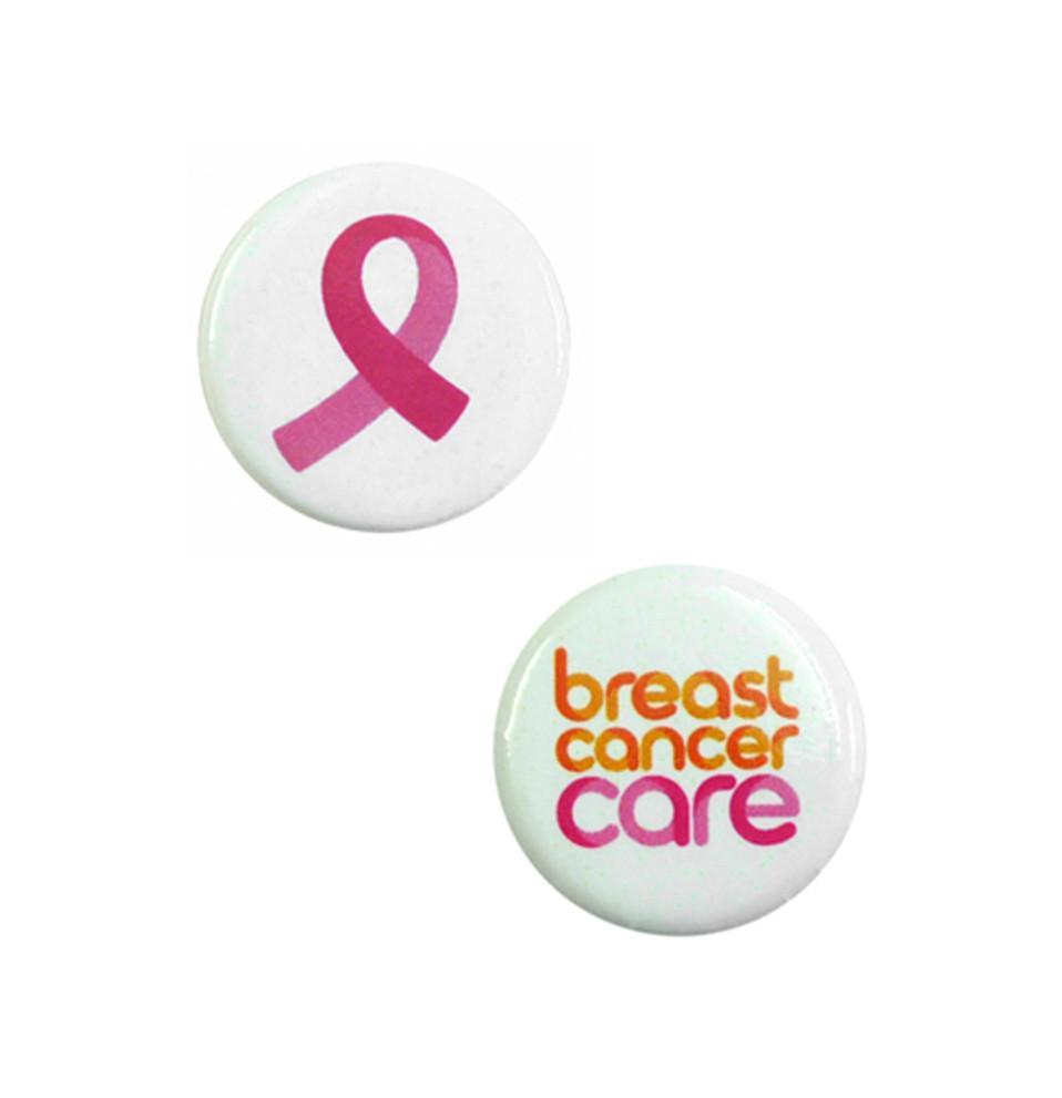 Pink Button Logo - Logo button badge set - Breast Cancer Care