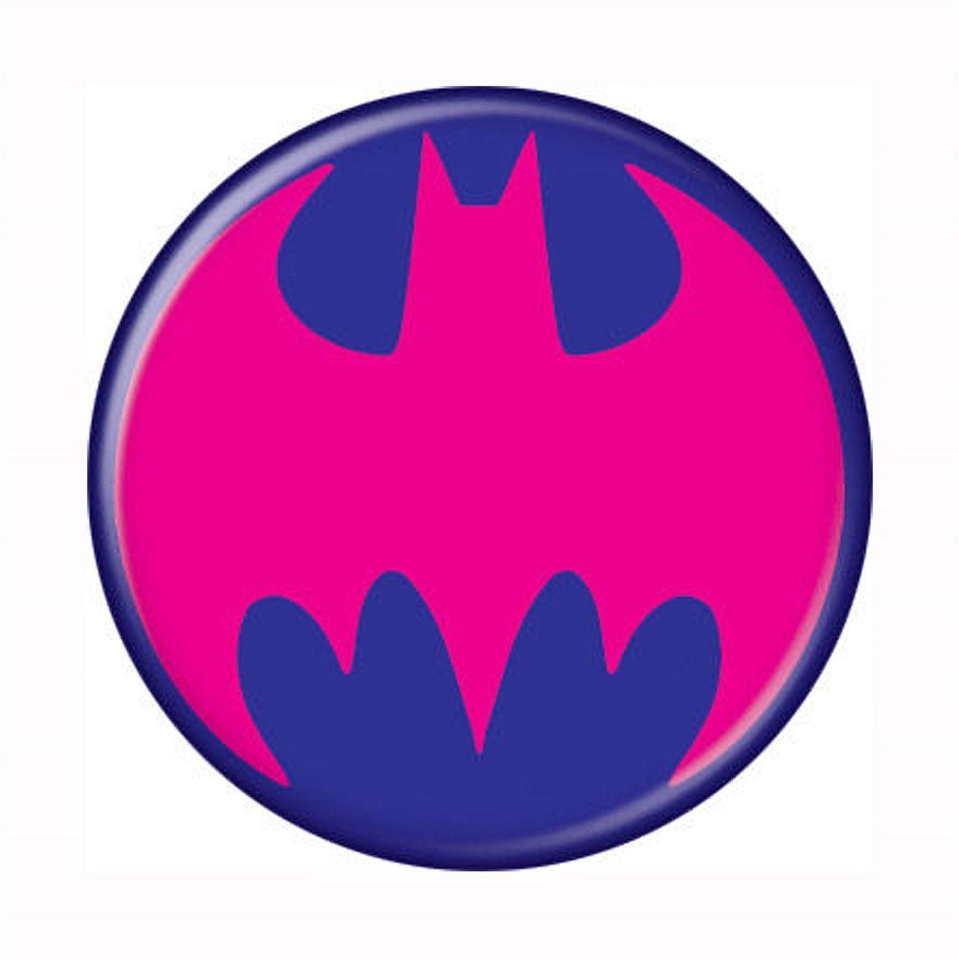 Pink Button Logo - Batman Pink and Purple Symbol Button | Batgirl Printables | Batgirl ...