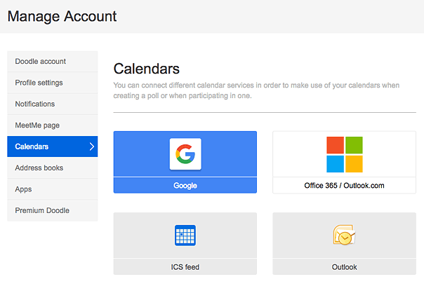 Calender Google Logo - How can I integrate Doodle with my calendar (Outlook, Google ...