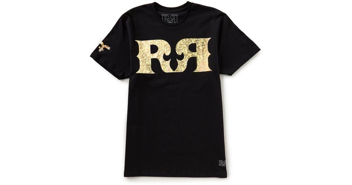 Rock Revival Logo - Lyst - Rock Revival The Gold Rush Short-sleeve Logo T-shirt in Black ...