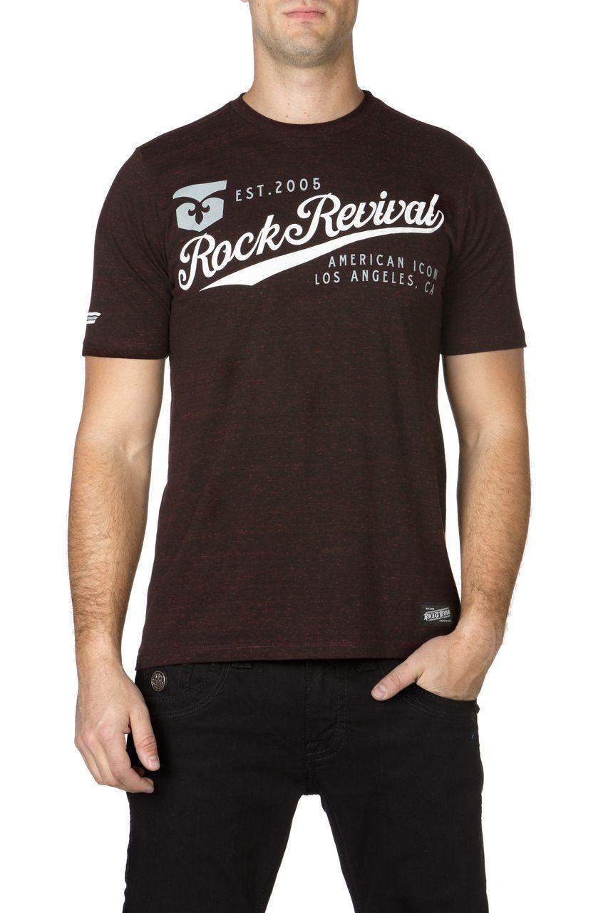 Rock Revival Logo - Black Red Rock Revival Logo T Shirt Revival. Men's Rock