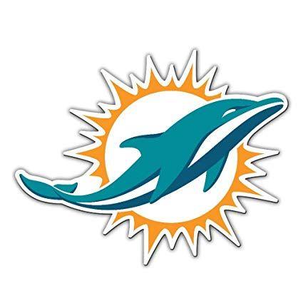 NFL Dolphins Logo - Amazon.com: NFL Miami Dolphins Logo Magnet: Sports & Outdoors