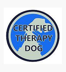Therapy Dog Logo - Therapy Dog Logo Wall Art | Redbubble