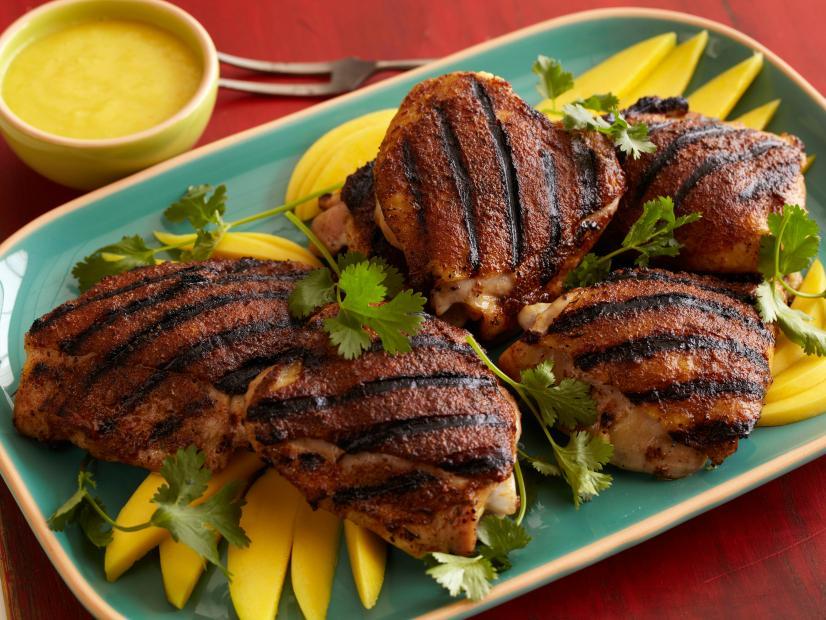 Hot Sauce Food Logo - Jerk Rubbed Chicken Thighs with Home-Made Mango-Habanero Hot Sauce ...