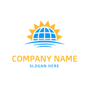 Sun Globe Logo - Free Globe Logo Designs | DesignEvo Logo Maker