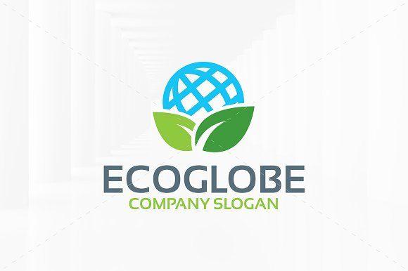 Full Globe Logo - Eco Globe Logo Template ~ Logo Templates ~ Creative Market