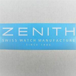 Zenith Watch Logo - Zenith Vinyl Decal Die Cut 2x8in White Watch Logo Window Sticker