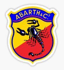 Vintage Abarth Logo - Abarth Stickers | Redbubble
