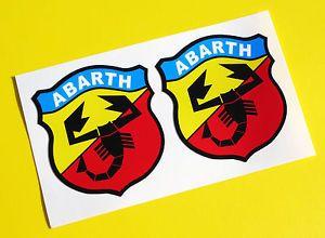 Vintage Abarth Logo - Fiat Abarth Vintage Classic style logo stickers decals punto 500 | eBay