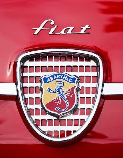 Vintage Abarth Logo - Vintage Fiat Emblem by Jill Reger | Vintage Fiat 500, Italy ...