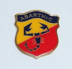 Vintage Abarth Logo - CLASSIC VINTAGE FIAT ABARTH SIDE LOGO EMBLEM LACQUERED METAL BADGE ...