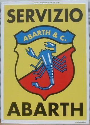 Vintage Abarth Logo - Abarth Service Department | Cortile della Abarth | Pinterest | Fiat ...