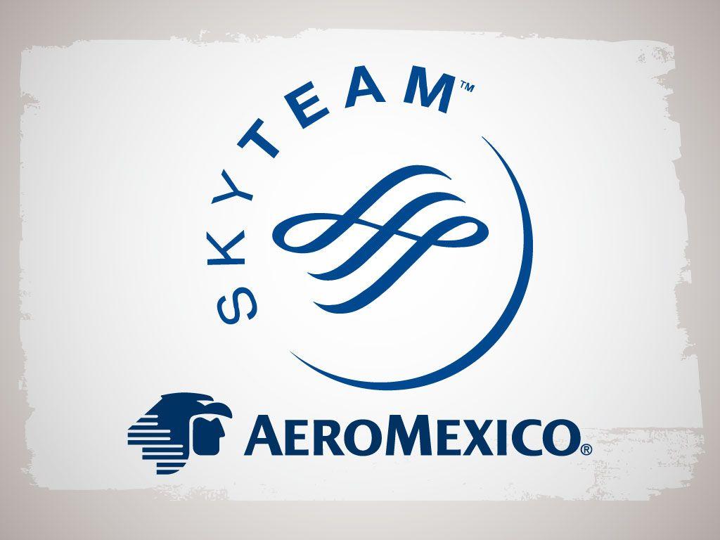 Flag Airline Logo - AeroMexico Sky Team Logo