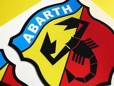 Vintage Abarth Logo - FIAT ABARTH VINTAGE Classic style logo stickers decals punto 500 ...