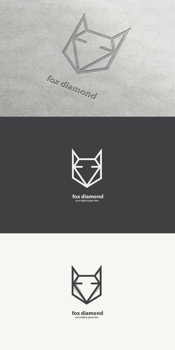 Red White Triangles with Diamond Logo - Fox Diamond logo | Gold Design | Pinterest | Diamond logo ...