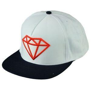 Red White Triangles with Diamond Logo - Diamond Supply Co - Rock Logo Snapback/White/Red/Navy | eBay