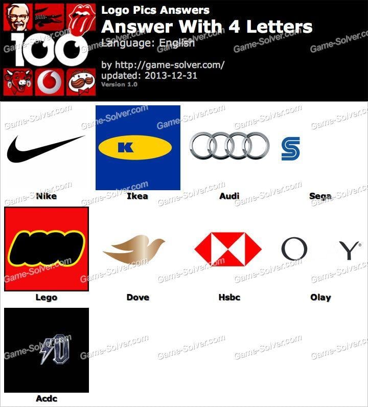 4 Letter Logo - Logo Pics 4 Letters - Game Solver
