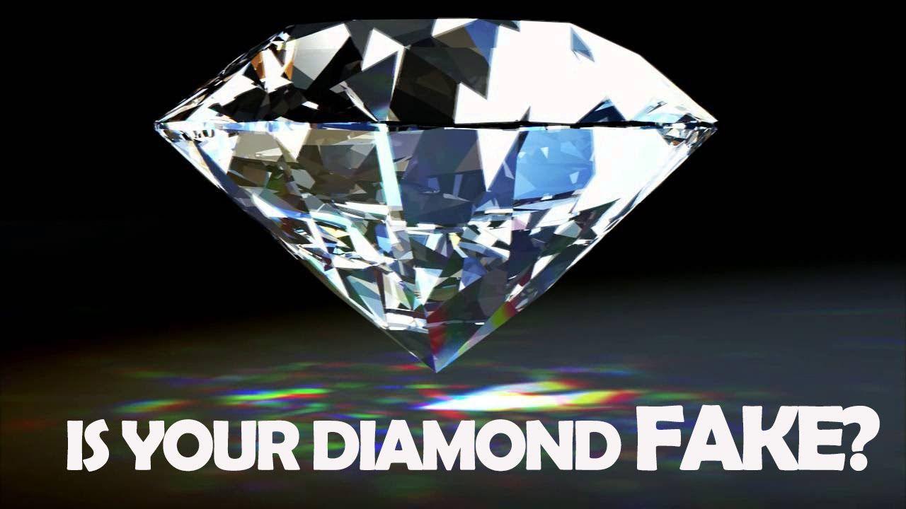 Red White Triangles with Diamond Logo - How To Check If Your Diamond Is A Fake - YouTube