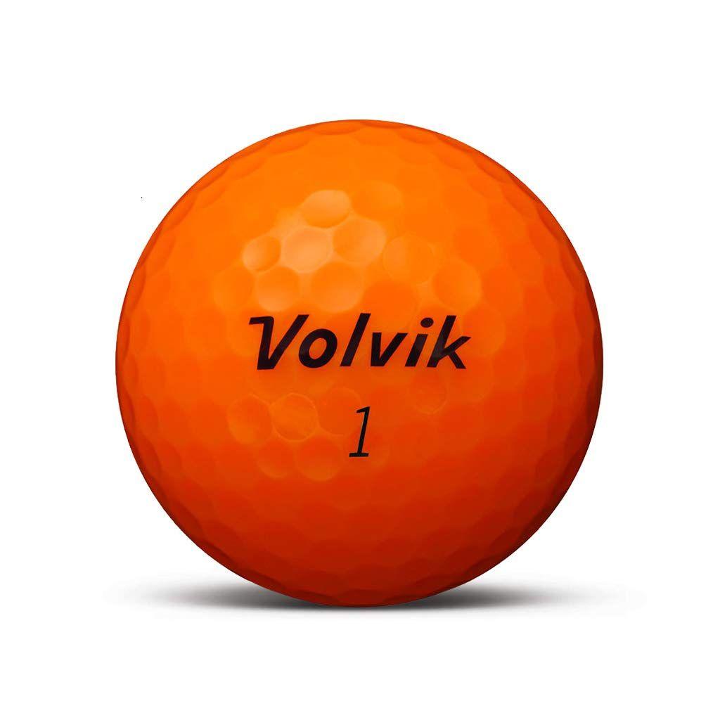 Orange Ball Logo - Volvik VIVID XT Golfball Matt Orange with your text image or logo (1 ...