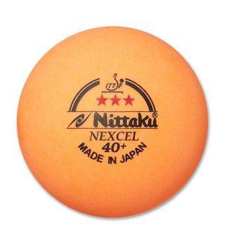 Orange Ball Logo - Nittaku 3-Star Nexcel 40+ Orange Balls - Pack of 12 - Megaspin.net