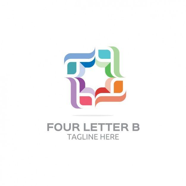 Four Letter Logo - Four letter b logo Vector