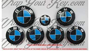Dark Blue and Black Logo - BLACK & DARK BLUE M SPORT BMW Badge Emblem Overlay HOOD TRUNK RIMS ...