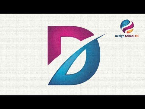 Letter D Logo - Logo Design illustrator Tutorial For Beginners D
