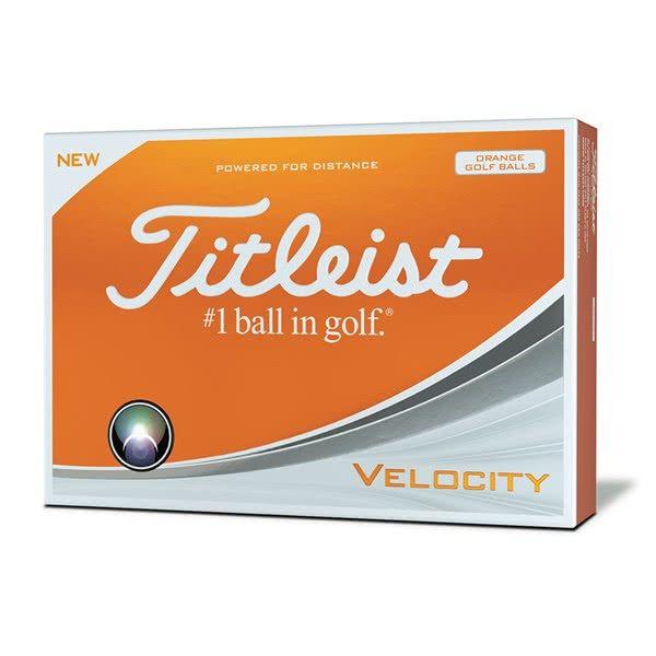 Orange Ball Logo - Titleist Velocity Orange Golf Balls (12 Balls) 2018 - Golfonline