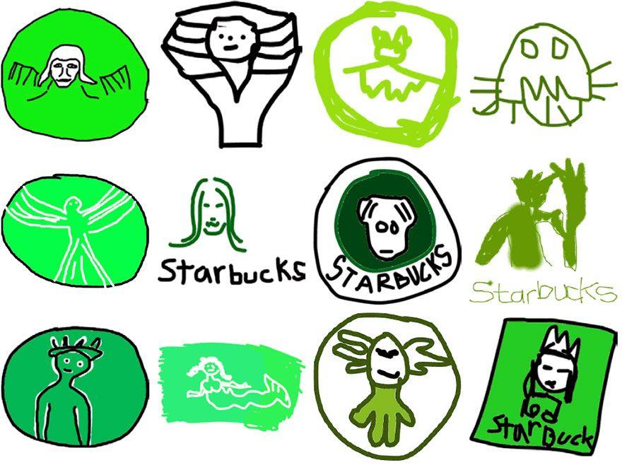 Fun Starbucks Logo - Over 150 People Tried To Draw 10 Famous Logos From Memory, And