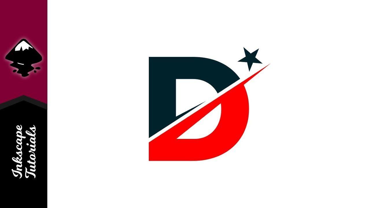 Letter D Logo - Inkscape Tutorial: Create a Vector Letter D Negative Space Logo