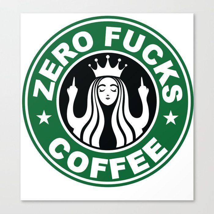 Fun Starbucks Logo - Starbucks Logo Parody - Zero F*cks - Middle Finger - Flipping Off ...