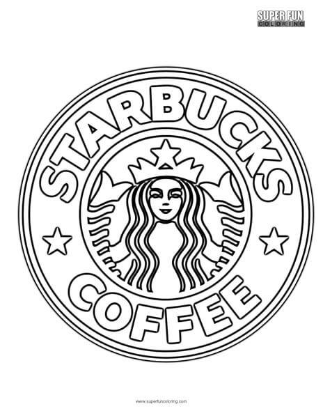 Fun Starbucks Logo - Starbucks Coloring Page - Super Fun Coloring