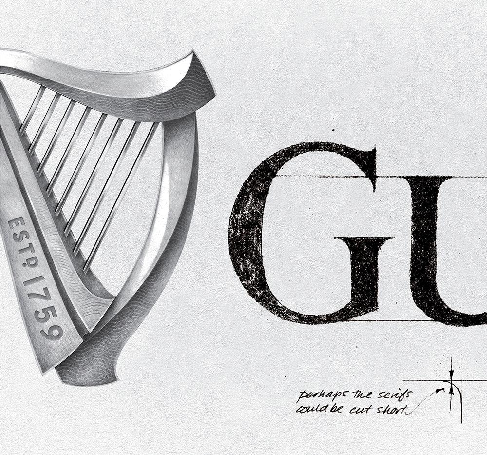 Harp Shape Logo - Guinness Identity | Design Bridge