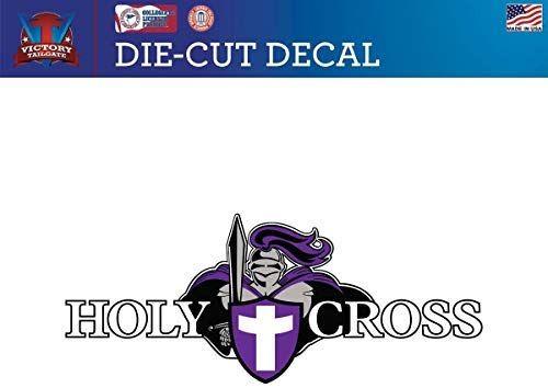 Holy Cross Crusaders Logo - Amazon.com : Victory Tailgate Holy Cross Crusaders Die Cut Vinyl