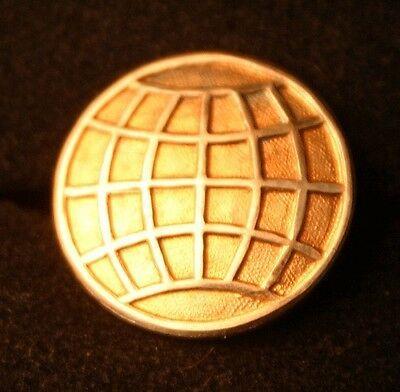 Gold Globe Logo - VINTAGE WORLD AIRWAYS Globe Logo Gold Filled Sterling Pin - $74.99 ...
