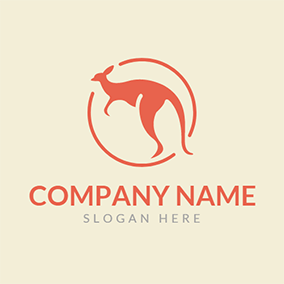 Orange Kangaroo Logo - Free Kangaroo Logo Designs | DesignEvo Logo Maker