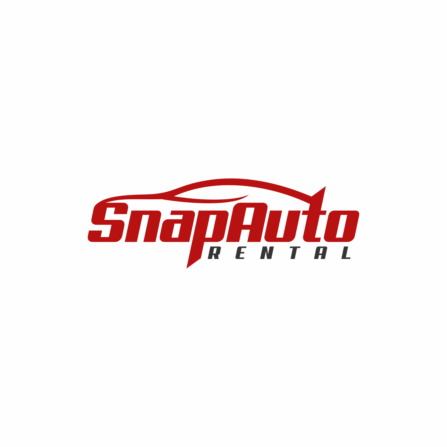 Red Rental Logo - Elegant, Playful, Car Rental Logo Design for Snap Auto Rental