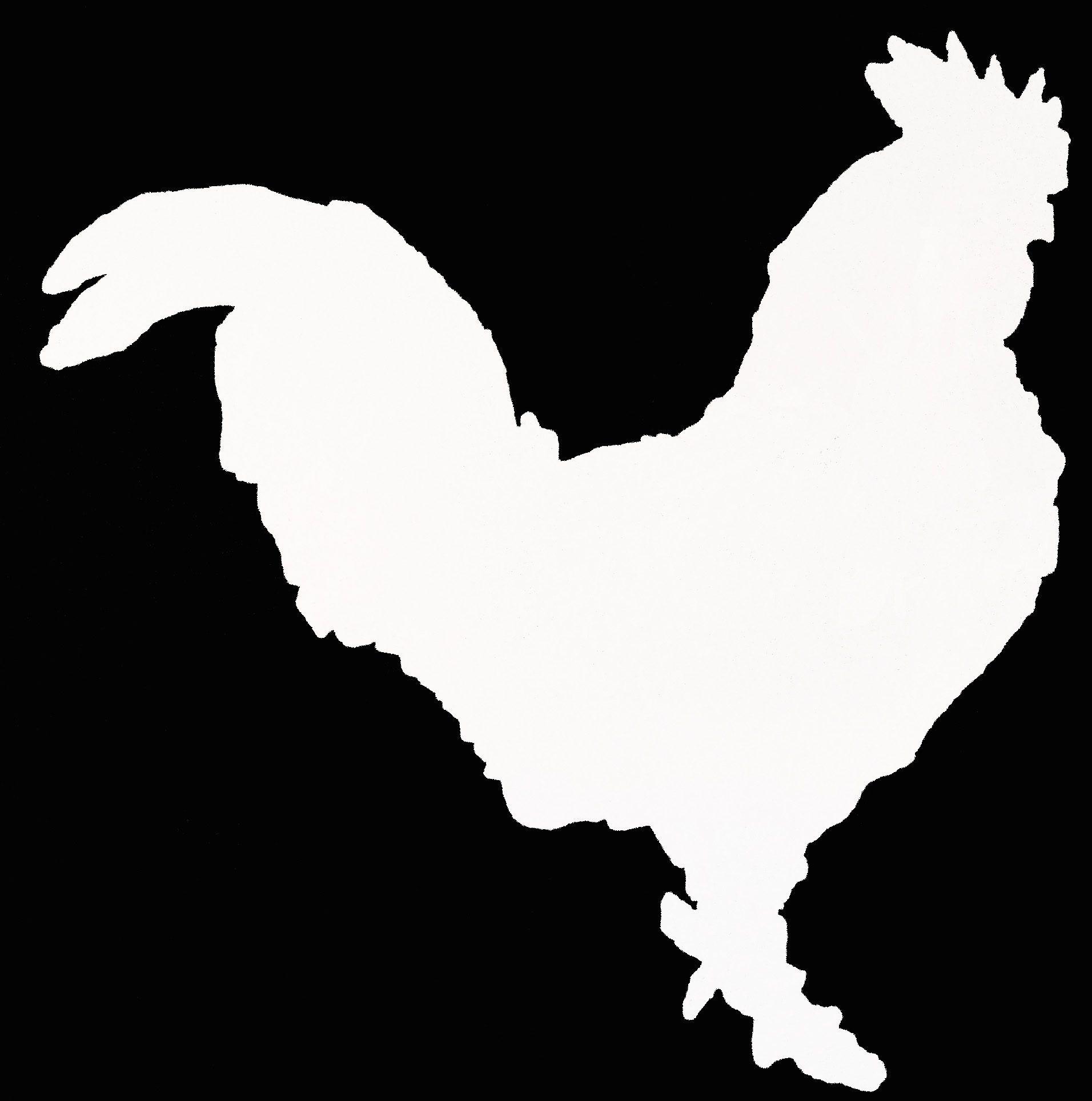Black and White Rooster Logo - White Rooster Studio