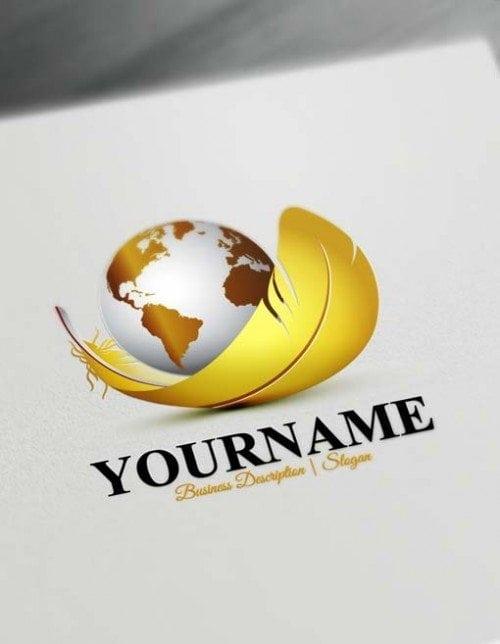 Gold Globe Logo - Create Business Logo Designs and Consulting Logos