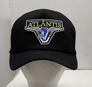 Dark Blue and Black Logo - STARGATE ATLANTIS Dark Blue Logo Baseball/Trucker Cap/Hat Black Cap ...