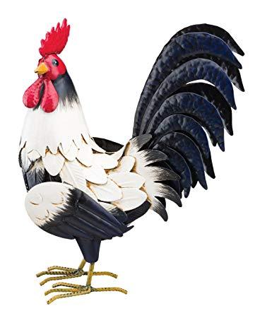 Black and White Rooster Logo - Amazon.com : Regal Art & Gift Rooster Decor, 14