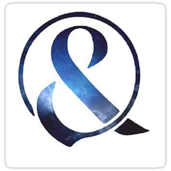 Of Mice and Men Logo - Blue Galaxy Of Mice & Men Ampersand Logo from Redbubble