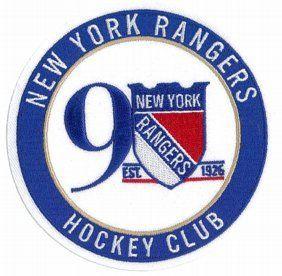 New York Rangers Logo - Amazon.com : 2017 NHL New York Rangers 90th Anniversary Official ...