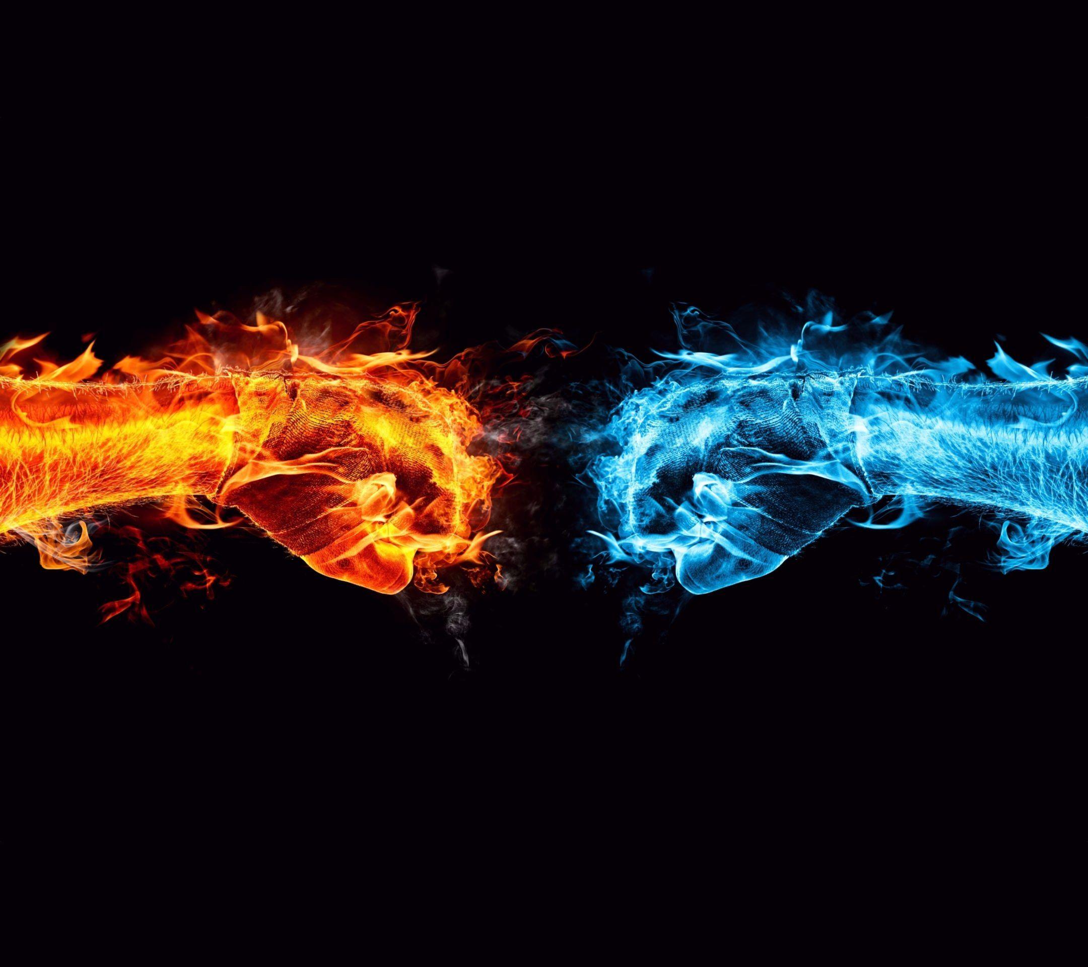 Cool Red and Blue Logo - Cool flame red blue. wallpaper.sc SmartPhone